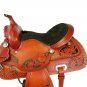 WESTERN HORSE SADDLE ARABIAN TOOLED LEATHER TRAIL PLEASURE PREMIUM QUALITY BROWN COLOR SIZE 15