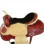 WESTERN HORSE SADDLE RANCH ROPING TOOLED LEATHER TRAIL PLEASURE PREMIUM QUALITY BROWN COLOR SIZE 24