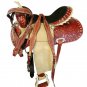 WESTERN HORSE SADDLE RANCH ROPING TOOLED LEATHER TRAIL PLEASURE PREMIUM QUALITY BROWN COLOR SIZE 22