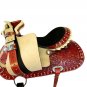 WESTERN HORSE SADDLE RANCH ROPING TOOLED LEATHER TRAIL PLEASURE PREMIUM QUALITY BROWN COLOR SIZE 22
