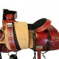 WESTERN HORSE SADDLE RANCH ROPING TOOLED LEATHER TRAIL PLEASURE PREMIUM QUALITY BROWN COLOR SIZE 23