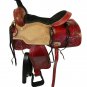 WESTERN HORSE SADDLE RANCH ROPING TOOLED LEATHER TRAIL PLEASURE PREMIUM QUALITY BROWN COLOR SIZE 21