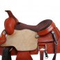 WESTERN HORSE SADDLE TOOLED LEATHER TRAIL DEEP SEAT PLEASURE PREMIUM QUALITY BROWN COLOR SIZE 16