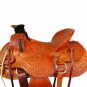 WESTERN HORSE SADDLE RANCH ROPING TOOLED LEATHER TRAIL PLEASURE PREMIUM QUALITY BROWN COLOR SIZE 15