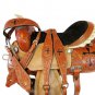 WESTERN HORSE SADDLE RIDDING LOVERS LEATHER TRAIL PLEASURE PREMIUM QUALITY BROWN COLOR SIZE 14
