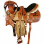 WESTERN HORSE SADDLE RIDDING LOVERS LEATHER TRAIL PLEASURE PREMIUM QUALITY BROWN COLOR SIZE 14