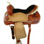 WESTERN HORSE SADDLE RIDDING LOVERS LEATHER TRAIL PLEASURE PREMIUM QUALITY BROWN COLOR SIZE 16