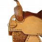 WESTERN HORSE SADDLE RIDDING LOVERS LEATHER TRAIL PLEASURE PREMIUM QUALITY BROWN COLOR SIZE 14