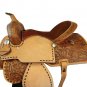 WESTERN HORSE SADDLE RIDDING LOVERS LEATHER TRAIL PLEASURE PREMIUM QUALITY BROWN COLOR SIZE 17