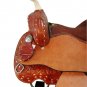 WESTERN HORSE SADDLE RIDDING LOVERS LEATHER TRAIL PLEASURE PREMIUM QUALITY BROWN COLOR SIZE 14