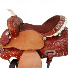 WESTERN HORSE SADDLE RIDDING LOVERS LEATHER TRAIL PLEASURE PREMIUM QUALITY BROWN COLOR SIZE 24