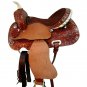 WESTERN HORSE SADDLE RIDDING LOVERS LEATHER TRAIL PLEASURE PREMIUM QUALITY BROWN COLOR SIZE 15