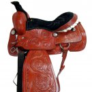 WESTERN HORSE SADDLE RIDDING LOVERS LEATHER TRAIL PLEASURE PREMIUM QUALITY BROWN COLOR SIZE 23