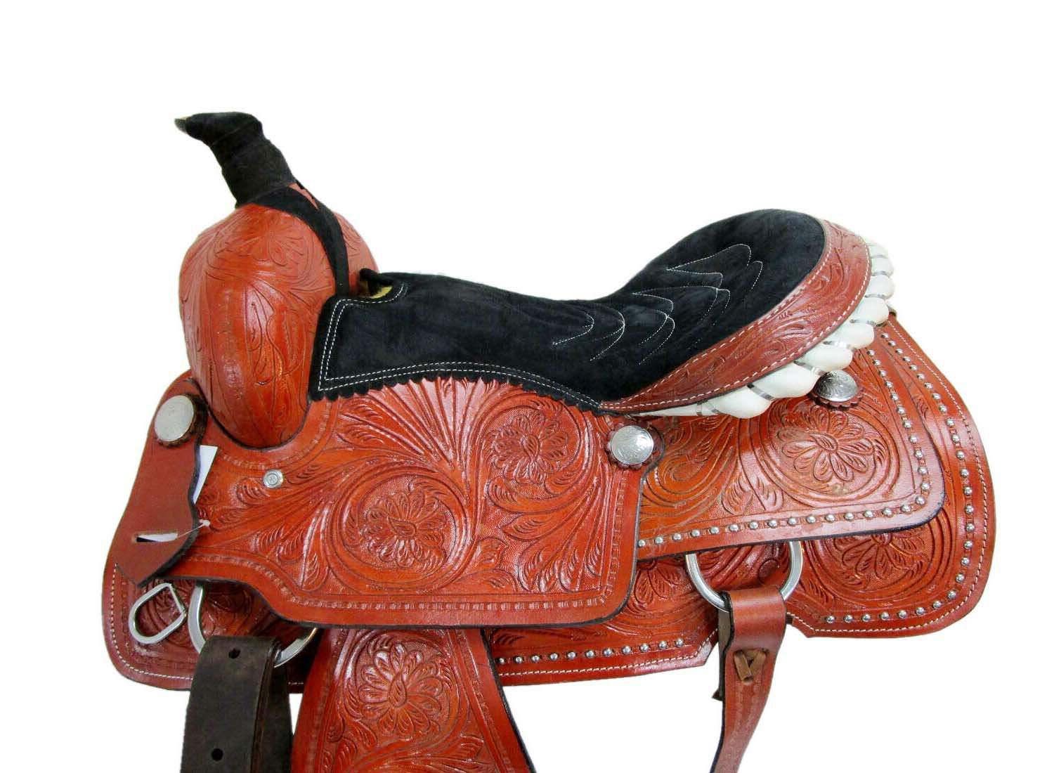 WESTERN HORSE SADDLE RIDDING LOVERS LEATHER TRAIL PLEASURE PREMIUM