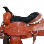 WESTERN HORSE SADDLE RIDDING LOVERS LEATHER TRAIL PLEASURE PREMIUM QUALITY BROWN COLOR SIZE 16