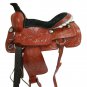 WESTERN HORSE SADDLE RIDDING LOVERS LEATHER TRAIL PLEASURE PREMIUM QUALITY BROWN COLOR SIZE 16