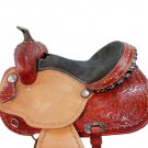 WESTERN HORSE SADDLE RIDDING LOVERS LEATHER TRAIL PLEASURE PREMIUM QUALITY BROWN COLOR SIZE 19