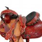 WESTERN HORSE SADDLE RIDDING LOVERS LEATHER TRAIL PLEASURE PREMIUM QUALITY BROWN COLOR SIZE 15
