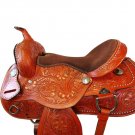 WESTERN HORSE SADDLE RIDDING LOVERS LEATHER TRAIL PLEASURE PREMIUM QUALITY BROWN COLOR SIZE 22