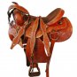 WESTERN HORSE SADDLE RIDDING LOVERS LEATHER TRAIL PLEASURE PREMIUM QUALITY BROWN COLOR SIZE 24
