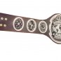MID SOUTH TAG TEAM WRESTLING CHAMPIONSHIP BELT BLACK LEATHER STRAP ADULT SIZE