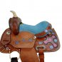 WESTERN HORSE SADDLE BEAUTIFUL STYLE LEATHER TRAIL PLEASURE PREMIUM QUALITY BROWN COLOR SIZE 23