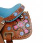 WESTERN HORSE SADDLE BEAUTIFUL STYLE LEATHER TRAIL PLEASURE PREMIUM QUALITY BROWN COLOR SIZE 21