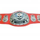 SMOKING SKULL STONE COLD STEVE AUSTIN SNAKE SKIN WORLD HEAVYWEIGHT WRESTLING CHAMPIONSHIP RED BELT