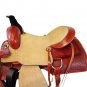 WESTERN HORSE SADDLE ARABIAN TOOLED LEATHER TRAIL PLEASURE PREMIUM QUALITY BROWN COLOR SIZE 17