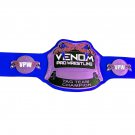 VENOM PRO TAG TEAM WRESTLING CHAMPIONSHIP BLUE LEATHER STRAP BELT ADULT SIZE