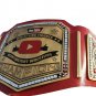 YOUTUBE WRESTLING FIGURES HEAVYWEIGHT CHAMPIONSHIP RED LEATHER STRAP BELT ADULT SIZE