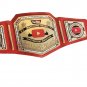YOUTUBE WRESTLING FIGURES HEAVYWEIGHT CHAMPIONSHIP RED LEATHER STRAP BELT ADULT SIZE