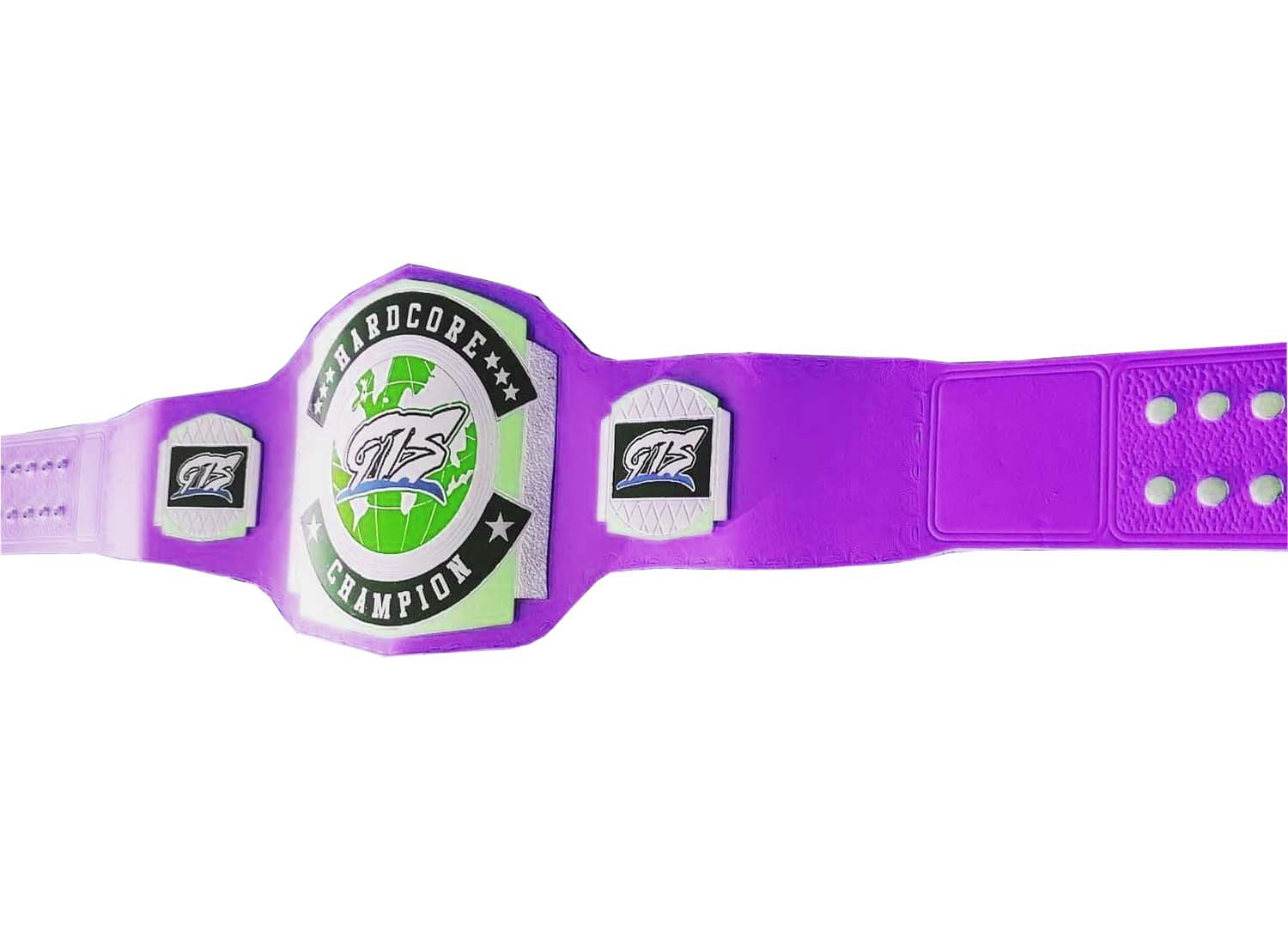 GTS HARDCORE WRESTLING CHAMPIONSHIP PURPLE RELEATHER STRAP BELT ADULT SIZE