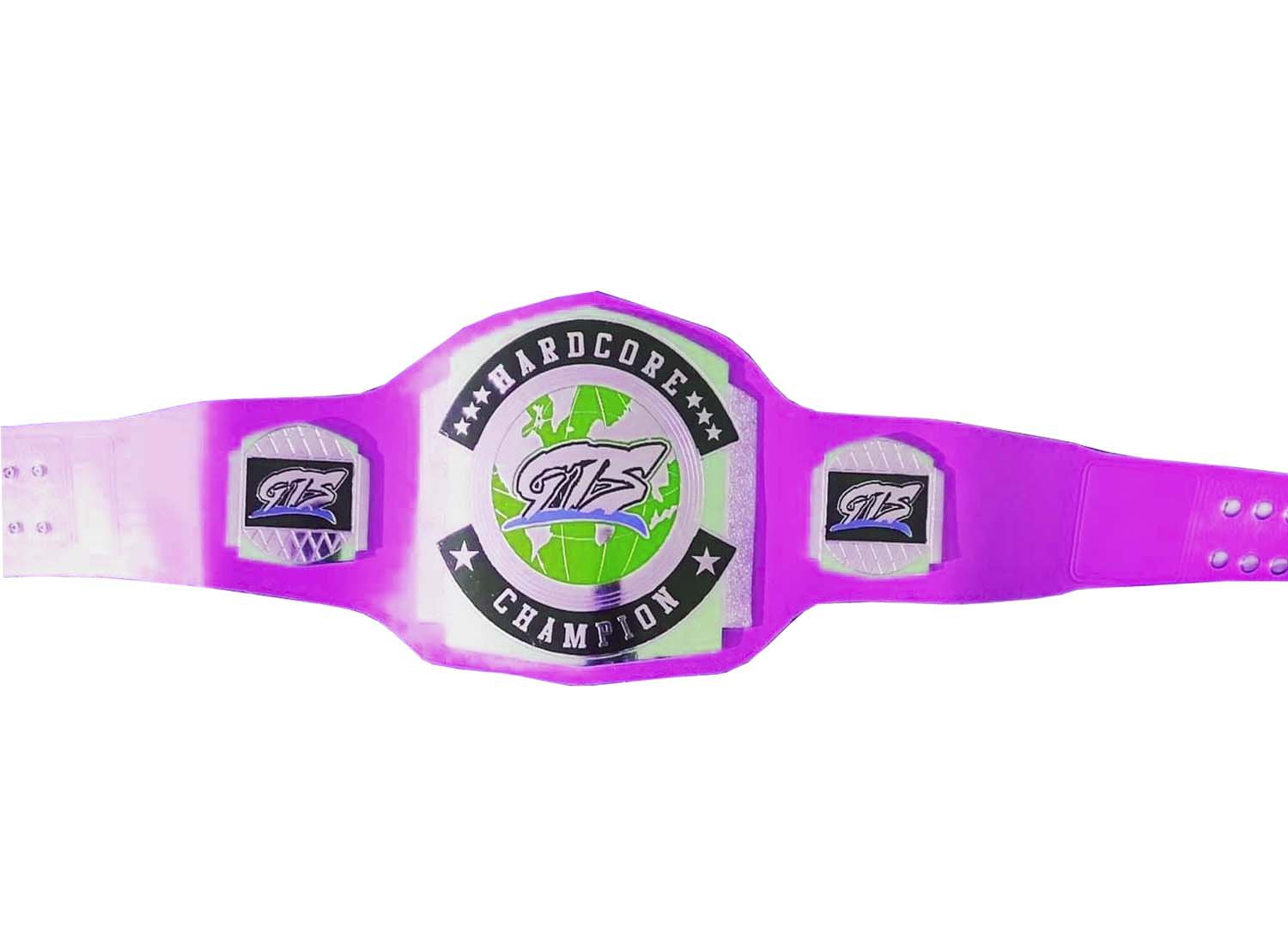 GTS HARDCORE WRESTLING CHAMPIONSHIP PURPLE RELEATHER STRAP BELT ADULT SIZE