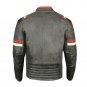 Men's Motorcycle Vintage Cafe Racer Distressed Leather Armor Biker Jacket Size XS