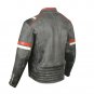 Men's Motorcycle Vintage Cafe Racer Distressed Leather Armor Biker Jacket Size M