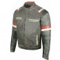 Men's Motorcycle Vintage Cafe Racer Distressed Leather Armor Biker Jacket Size 5XL