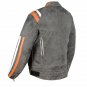 Men Motorcycle Classic Cruiser Street Distress Leather CE Armor Biker Jacket Size 2XL