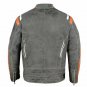 Men Motorcycle Classic Cruiser Street Distress Leather CE Armor Biker Jacket Size 6XL