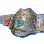 WOMEN,S THE BEST MOTHER WRESTLING CHAMPIONSHIP BELT BLUE LEATHER STRAP ADULT SIZE