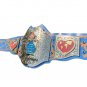WOMEN,S THE BEST MOTHER WRESTLING CHAMPIONSHIP BELT BLUE LEATHER STRAP ADULT SIZE