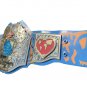 WOMEN,S THE BEST MOTHER WRESTLING CHAMPIONSHIP BELT BLUE LEATHER STRAP ADULT SIZE