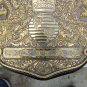 WCW NWA CRUMRINE BIG GOLD WRESTLING CHAMPIONSHIP HAND TEXTURED BELT BLACK LEATHER STRAP ADULT SIZE