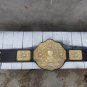 WCW NWA CRUMRINE BIG GOLD WRESTLING CHAMPIONSHIP HAND TEXTURED BELT BLACK LEATHER STRAP ADULT SIZE