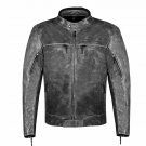 Men's Black Leather Jacket Motorcycle Classic Style Fashion Jacket