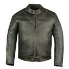 Men's Black Leather Jacket Attractive Design Motorcycle Gothic Style Fashion Jacket