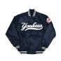 90s Athletic NY Yankees Vintage Jacket Blue Satin Bomber Style Varsity Jacket Size XS
