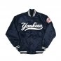 90s Athletic NY Yankees Vintage Jacket Blue Satin Bomber Style Varsity Jacket Size S
