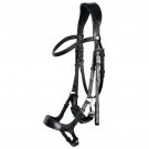NEW Tack Horse Leather Bridle Black Color Padded With Reins Full Size Bridle