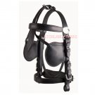 NEW Tack Horse Leather Half Blinder Bridle Black Color With Reins Full Size Bridle